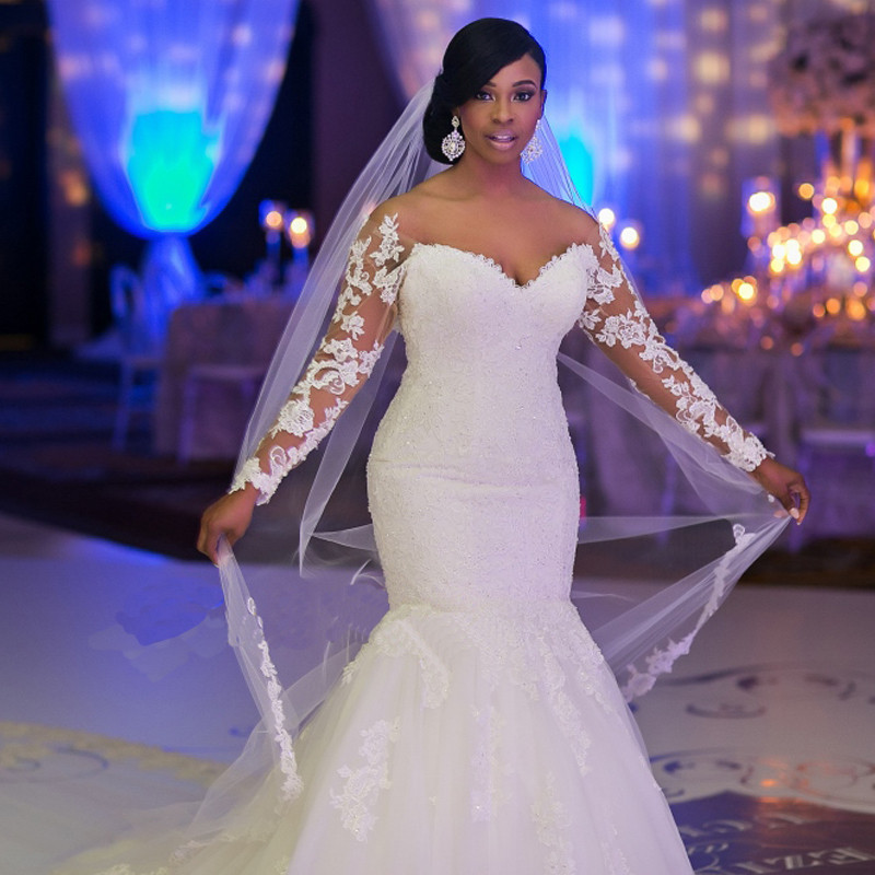 plus size bling wedding gowns