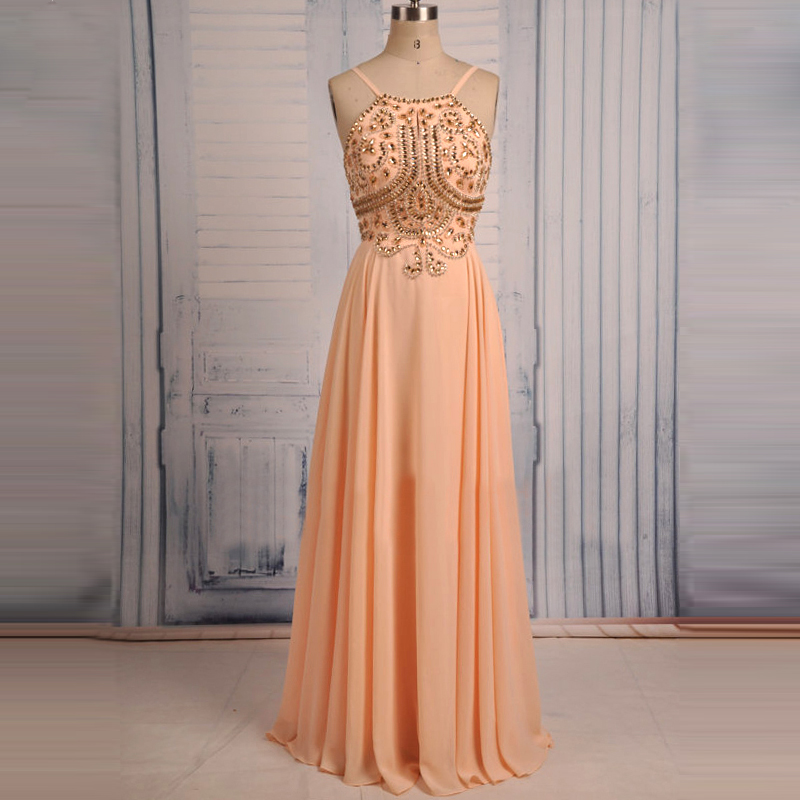 Peach Colored Prom Dresses,peach Prom Dresses,elegant Women Dress For
